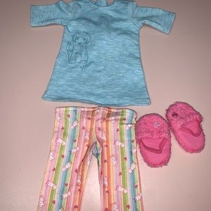 Retired American Girl Doll Honey Puppy Pjs